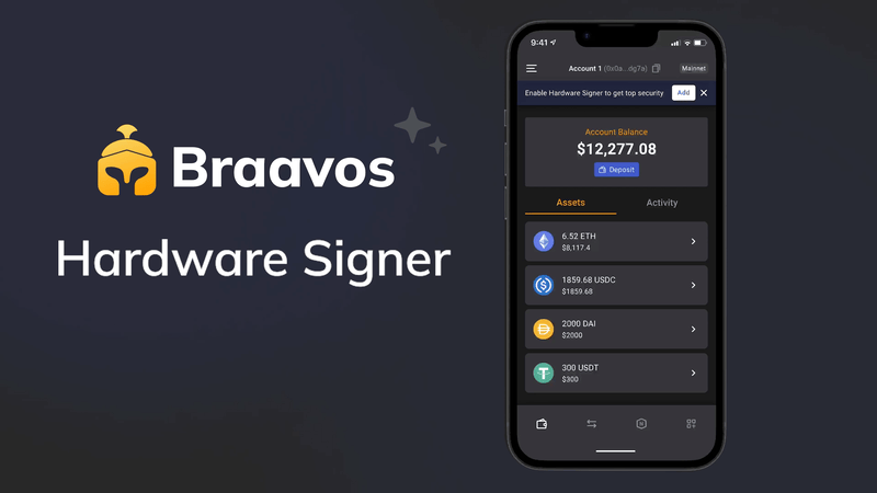 Braavos wallet enable Hardware Signer
