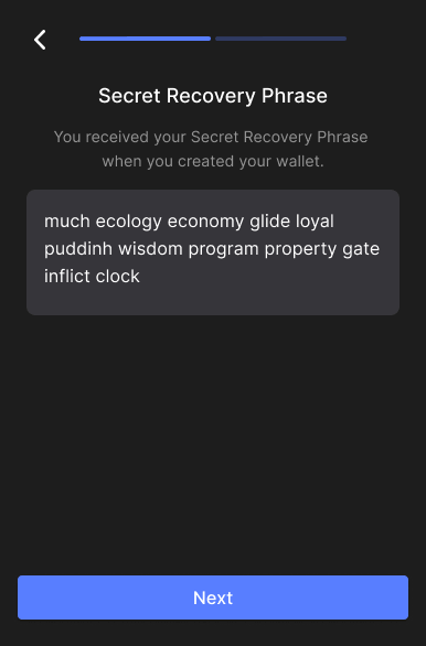 Create a password - With Biometric Face ID - Braavos